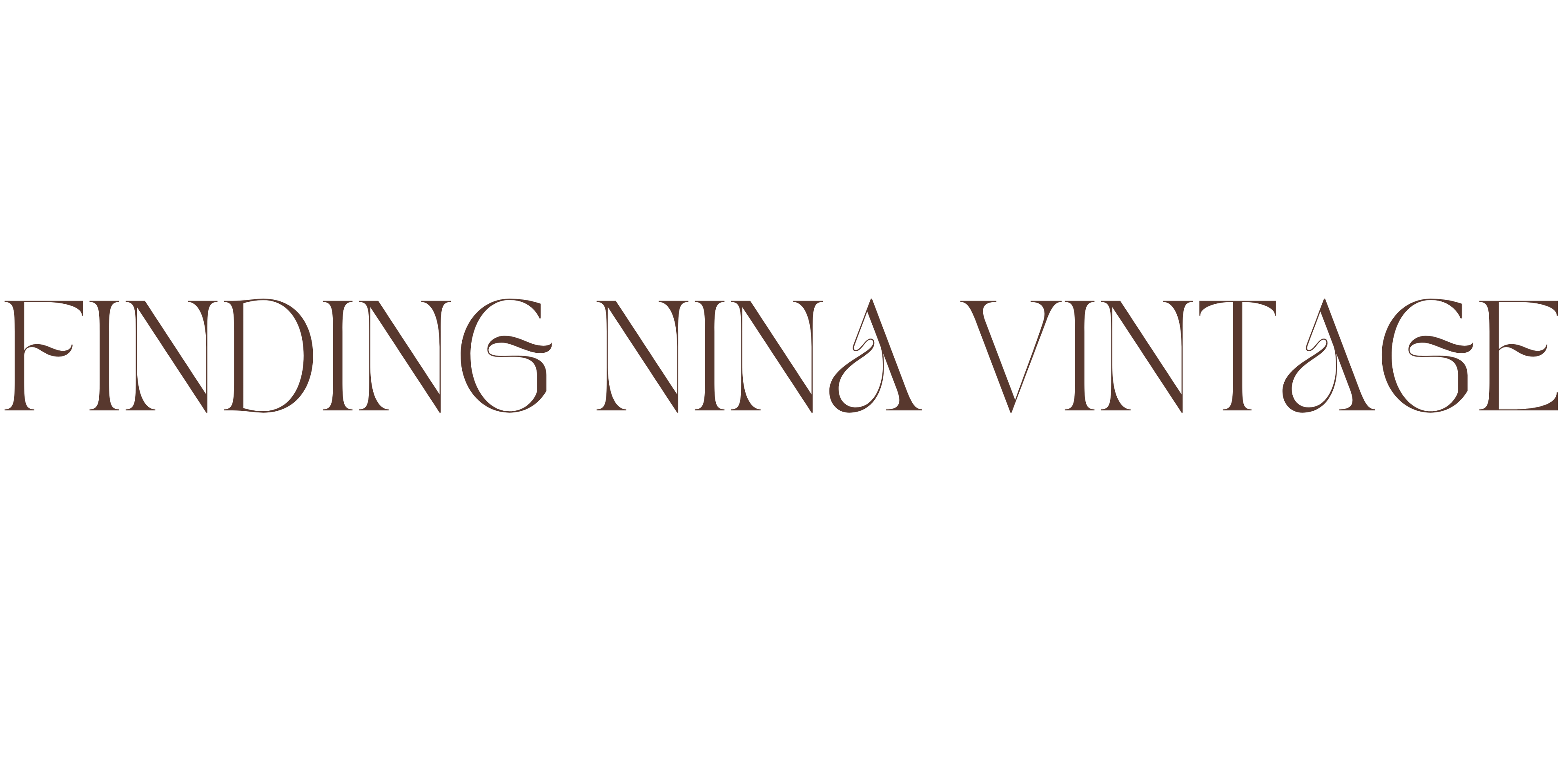 Finding Nina Vintage